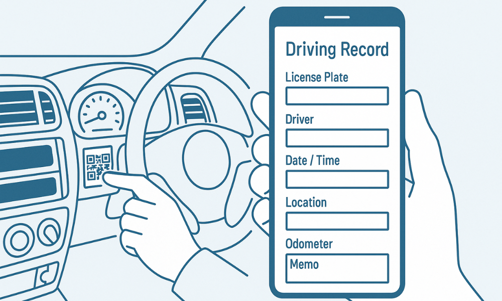 QR運転記録簿イメージ