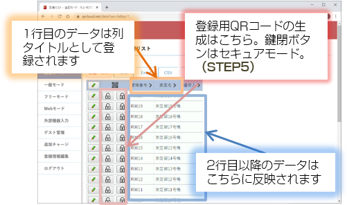 定義リストの内容確認 定義リストの内容確認